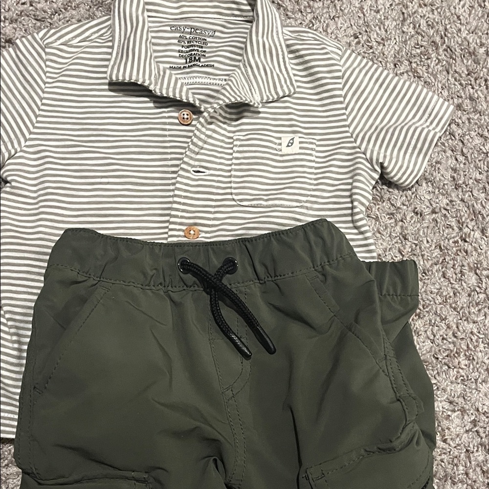 Olive Green Kids Set; 18months